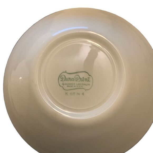 Vintage Homer Laughlin Dura Print Blue Star USA Bowls Lot Set of 4 Classic Style - Picture 3 of 15